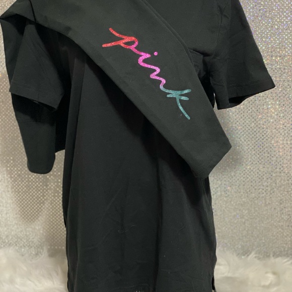 🌈 New Victoria Secret Rainbow Glitter Gradient Tee & Legging Set 🌈 Sold Out - Picture 13 of 16